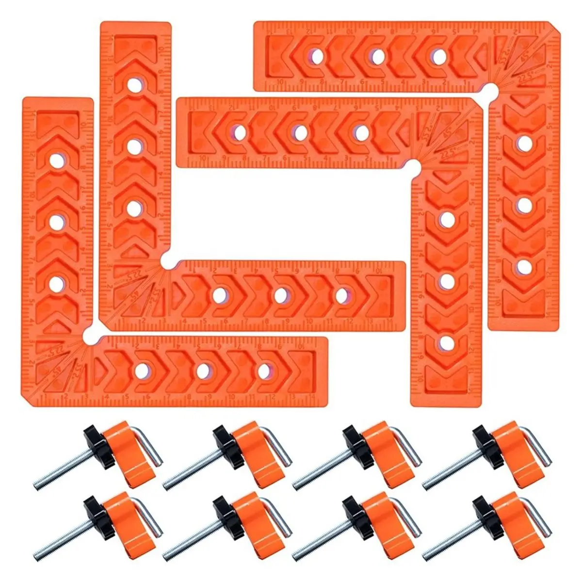 DT35BG Square Angle Clamps, Right Angle Clamps, 90 Degree Clamps, Engineering Plastic Positioning Squares for Woodworking