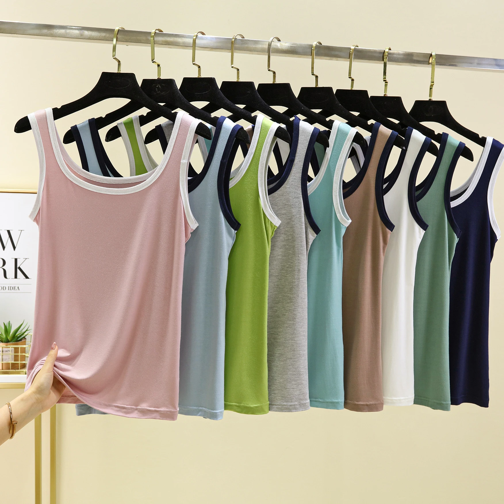 Canotta modale in seta di ghiaccio da donna primavera estate ort Sve Bal gilet dimagrante capispalla casual confortevole traspirante