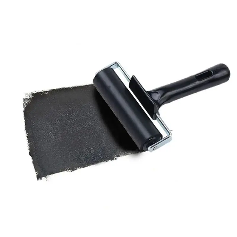 10cm Art Ink Printmaking Roller Professional Painting Rubber Roller Brayer Art Stamping Tools, Construction Rollers Tools