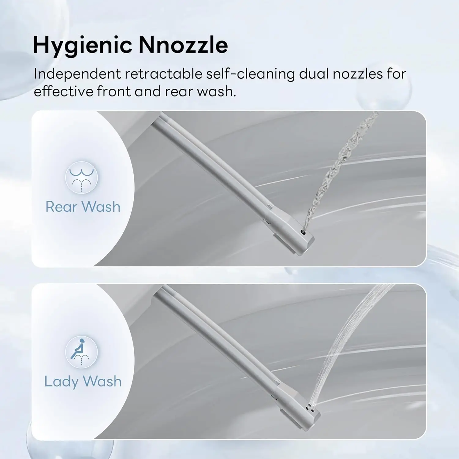 Inodoro Inteligente Alargado No Eléctrico CD-W10V-SI, Descarga Map, 1000 Gramos, Altura de Confort ADA, Aire Incorporado, Personalizable