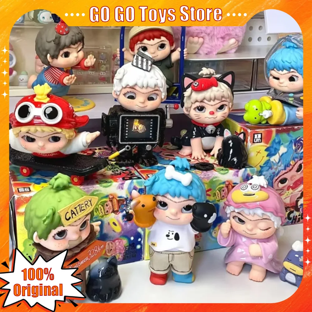 

Wakuku Back To Childhood with Wakuku Series Blind Box Cute Surprise Box Desktop Ornament Collection Model Toy Children Gift