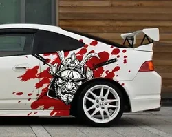 Anime Japanese Samurai Car Foil Door Side Decal Decal Fits Any Car Vinyl Graphics Auto Parts Taoist Car Decal