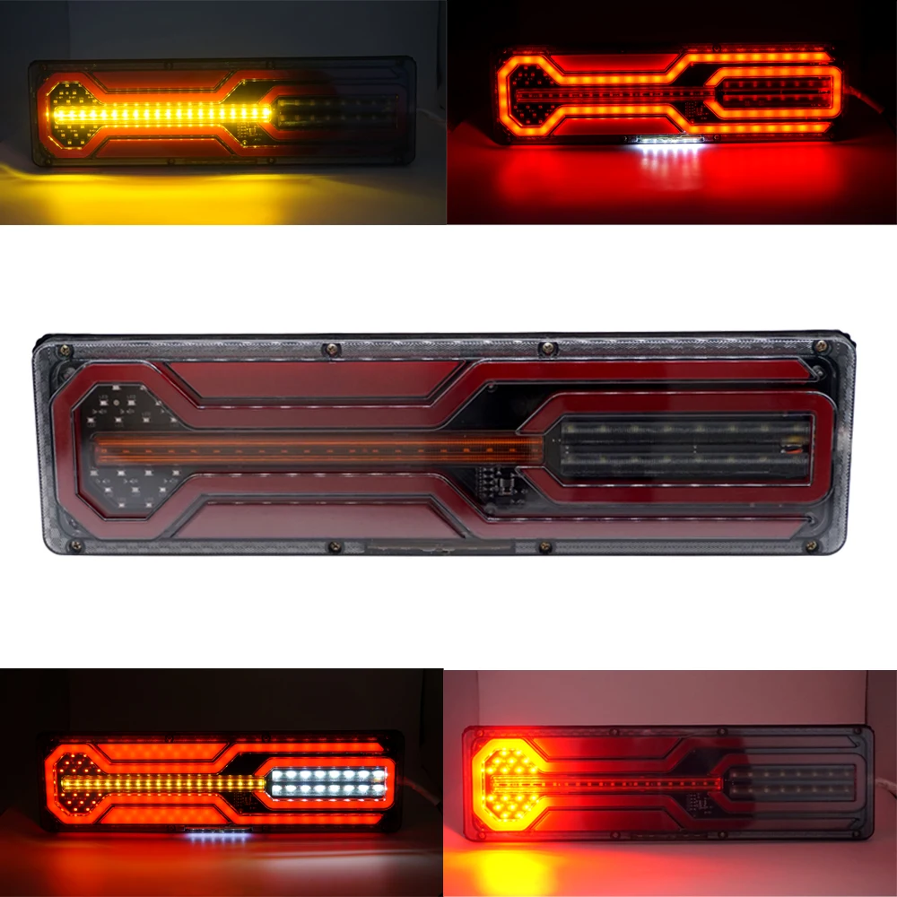 

2x 12-24V Waterproof LED Rear Tail Stop Reverse Indicator Light Truck Trailer Caravan Van Lamp Brake Reversing Traffic Fog Lamp