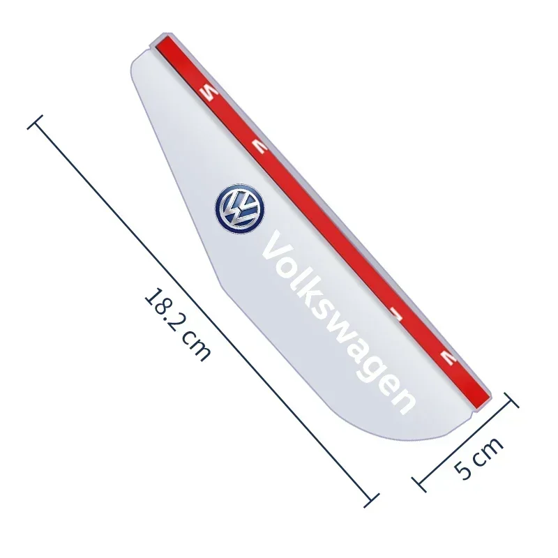 2szt Samochodowe lusterko wsteczne przeciwdeszczowe do Volkswagen VW Golf Polo Tiguan Passat B6 Jetta Touran CADDY GTI Touareg TDI Beetle MK4