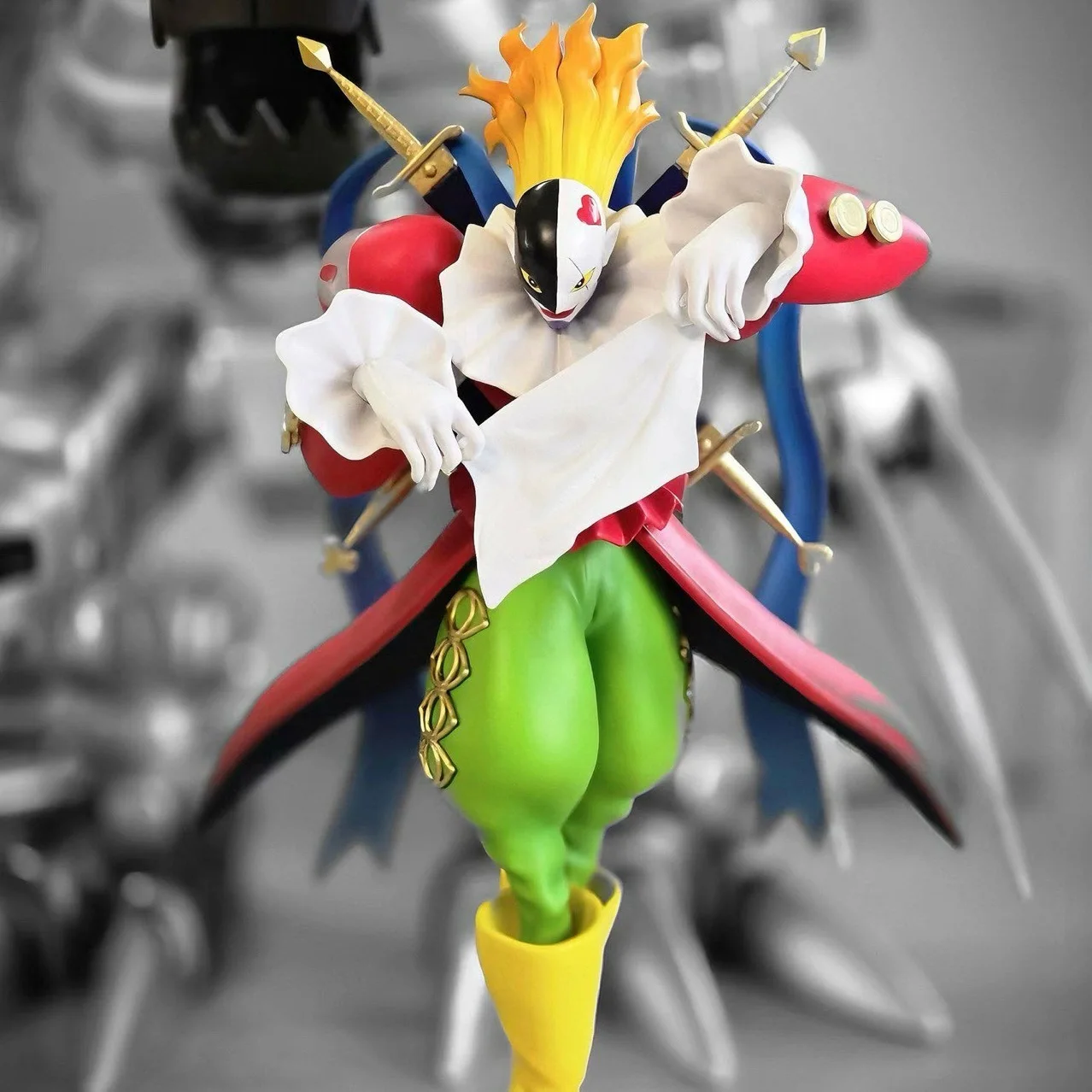 Digimon Anime Digimon Figure: Metaletemon, Piedmon, Angewomon, Lilimon Anime Figure Modello Collezione di statue Decorazione del desktop