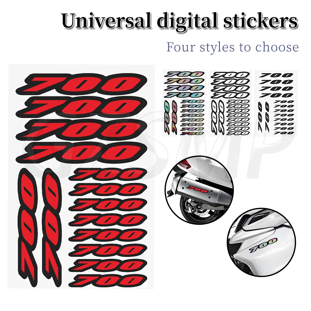 

Наклейки с номером мотоцикла, наклейки на обтекатель корпуса, пригодные для Honda CFMOTO Yamaha CTX NC NT CB700 MT Raptor Tracer 700