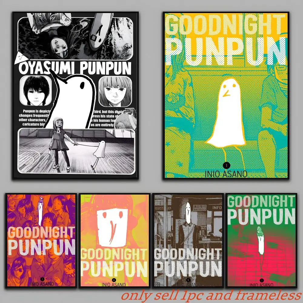 ANIMATION FILM G-Goodnight Punpun Poster Art With Prints Home Bedroom Living Room Decoration Gift