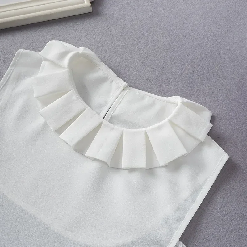 Корейский стиль, искусственный воротник, винтажный съемный воротник рубашки для женщин, блузка, свитер, накладной воротник, топ с лацканами, галстуки