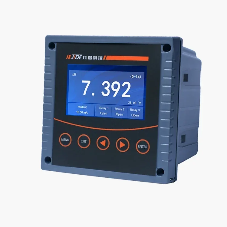 Pompa Dosis Pengontrol PH Analitik Jumo Berkualitas Tinggi, Meter Analisis Air Industri, ORP EC TDS PH Minyak Plastik Layar LCD