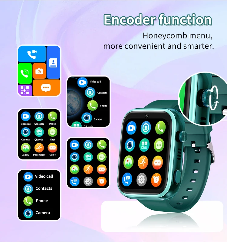 4G Smartwatch T45 with Video Call, SOS Emergency Call, GPS Tracker, Camera and Video Call Function, Suitable for Children