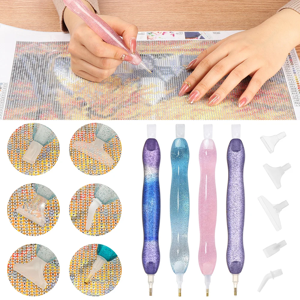 Picking Tool Cross Stitch Embroidery Handmade Point Drill Pen 5D Diamond Painting Pen Diamond Drawing