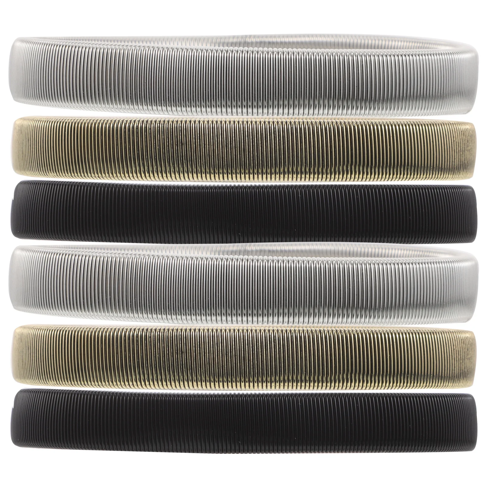 

6Pcs Elastic Sleeve Stabilizers Men's Metal Armbands Adjustable Shirt Garters Anti-Slip Fixers for Cuffs Daily Wear