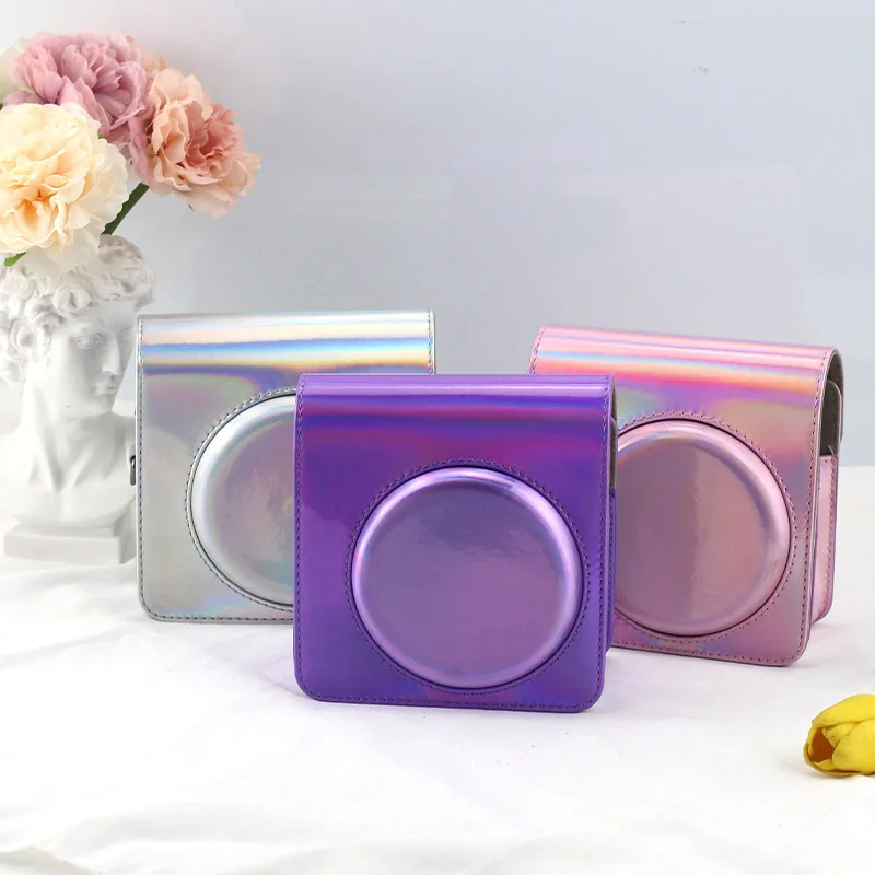 For Fujifilm Instax SQUARE SQ1/40 Camera Accessory Oil Paint PU Leather Instant Camera Shoulder Bag Protector The Single Bag