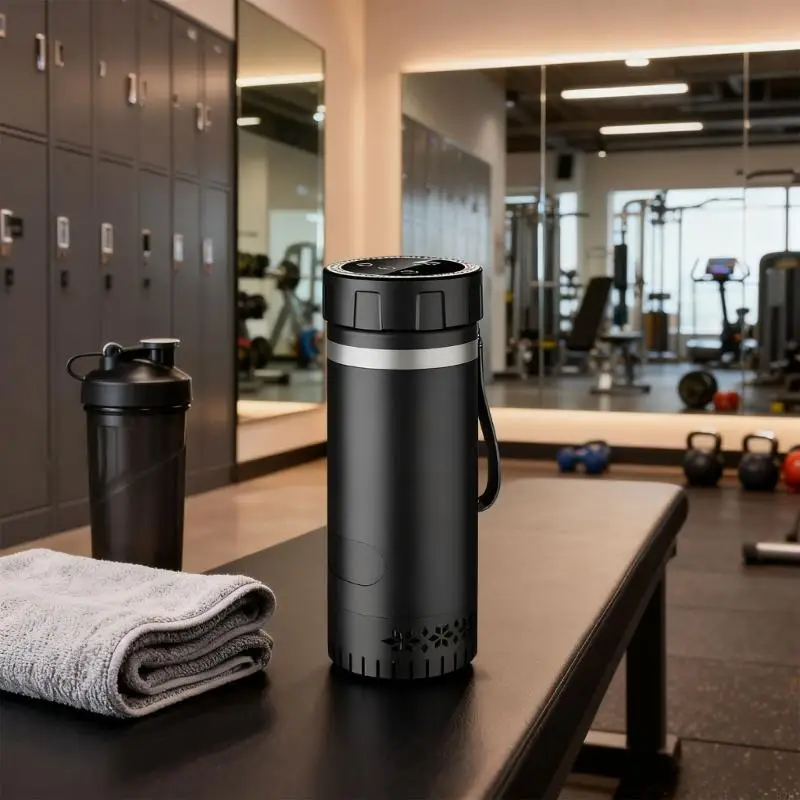 كوب سفر معزول مزود بتقنية تبريد البطارية للمشروبات الباردة المتنقلة 87HA #2