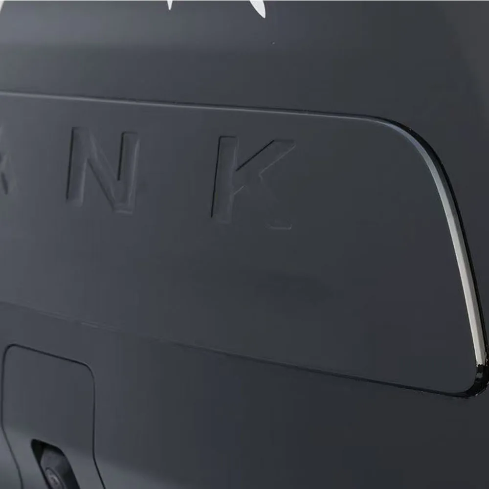 Fit For Tank 500HI4-T 2024 2025 Modified Black Knight Kit Tailgate Trim For Car Chrome Blackened Spare Tire Trim
