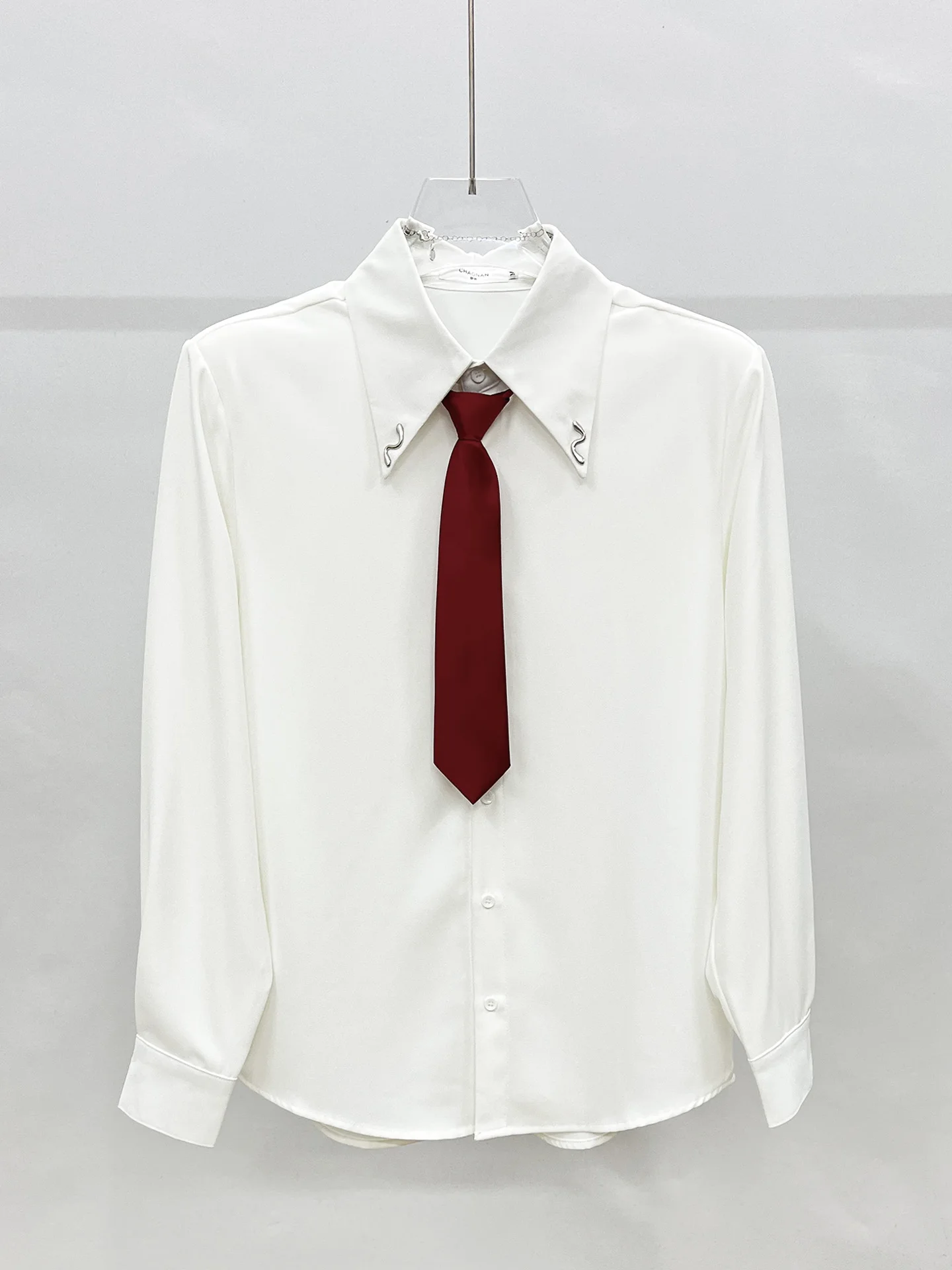 Men's 2025 Autumn New High-End Stylish Versatile Long Sleeve Shirts Fashion Tie Lapel Shirts Male Handsome Loose Comfort Tops