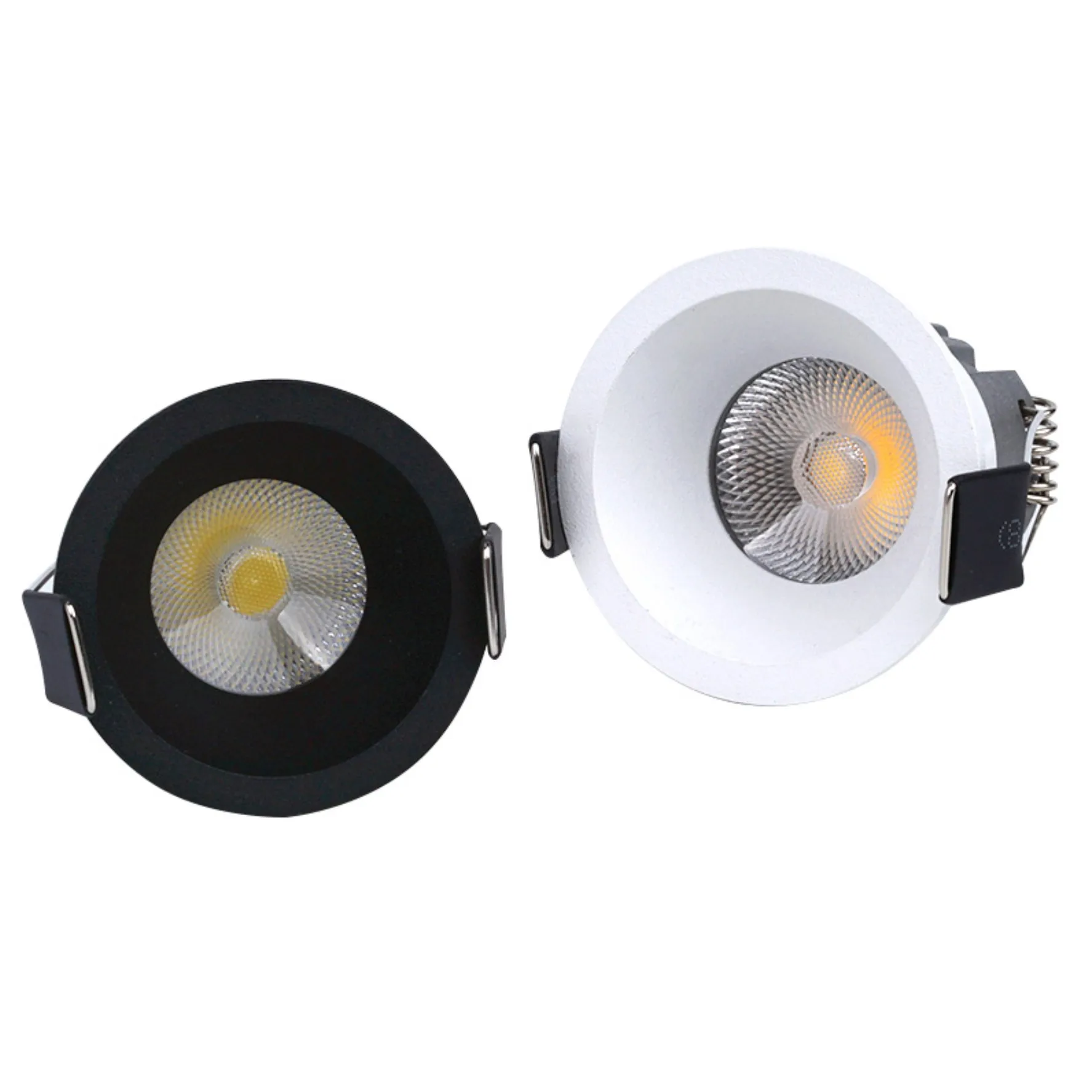 مصباح LED صغير النازل 3 واط 5 واط 220 فولت 12 فولت المضادة للوهج Led مصباح السقف LED بقعة الإضاءة غرفة نوم المطبخ النبيذ COB راحة النازل