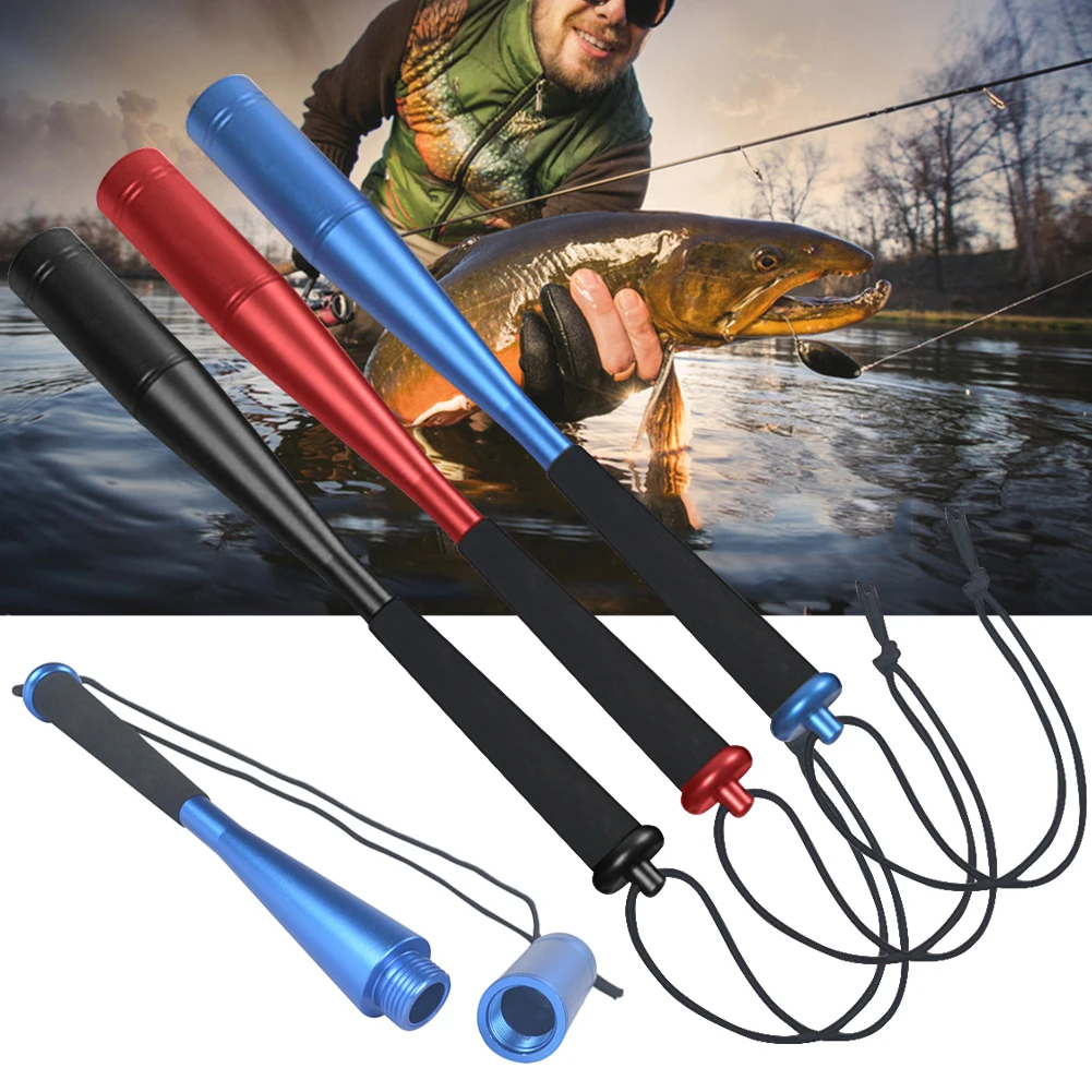 Fishing Bat with EVA Handle Fish Stick 24.7cm Fly Fishing Priest Whacker Aluminum Alloy Fishing Accessories