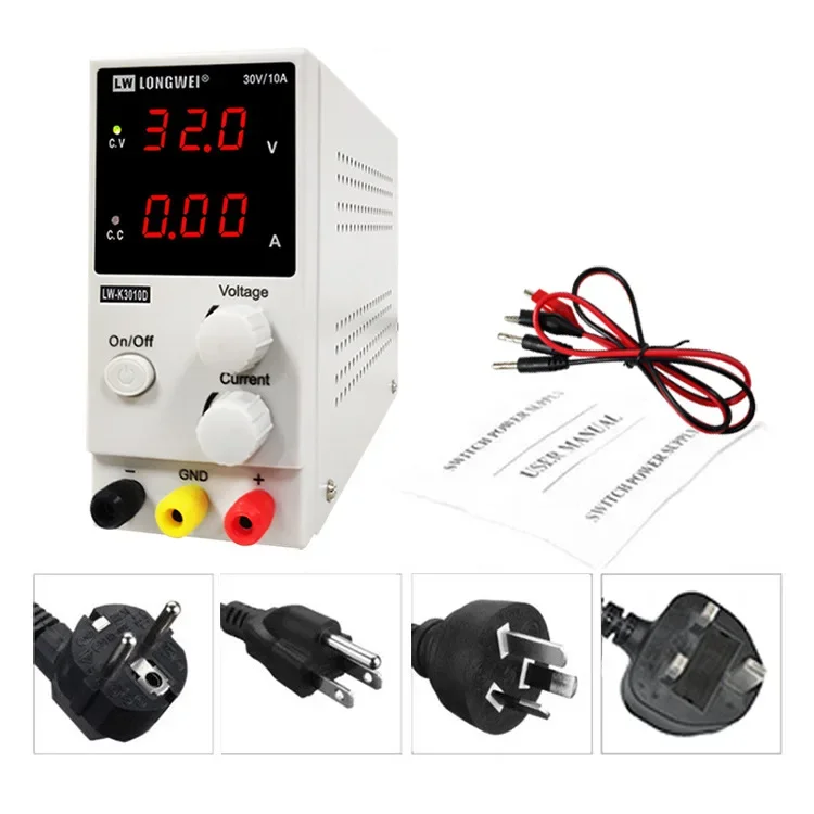 Longwei 30v10a Adjustable Dc Regulated Power Supply K3010d For Mobile Phone Repair Aging Test Switch Power Supply