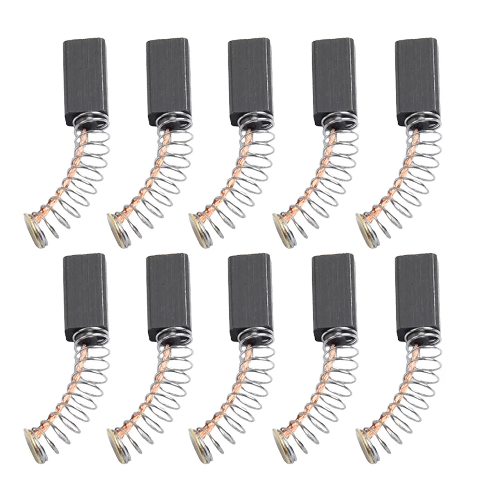 10pcs Carbon Brushes Electric Motors Carbon Brushes Replacement For Angle Grinders Electric Hammer Drills Power Tool Access