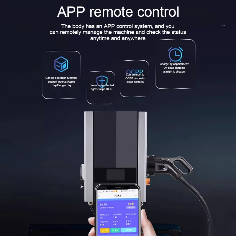 Perlindungan IP54 Derajat Pengisi Daya Mobil Listrik Stasiun Pengisian Listrik Cepat Pengisi Daya DC Ev 7kw Ccs2