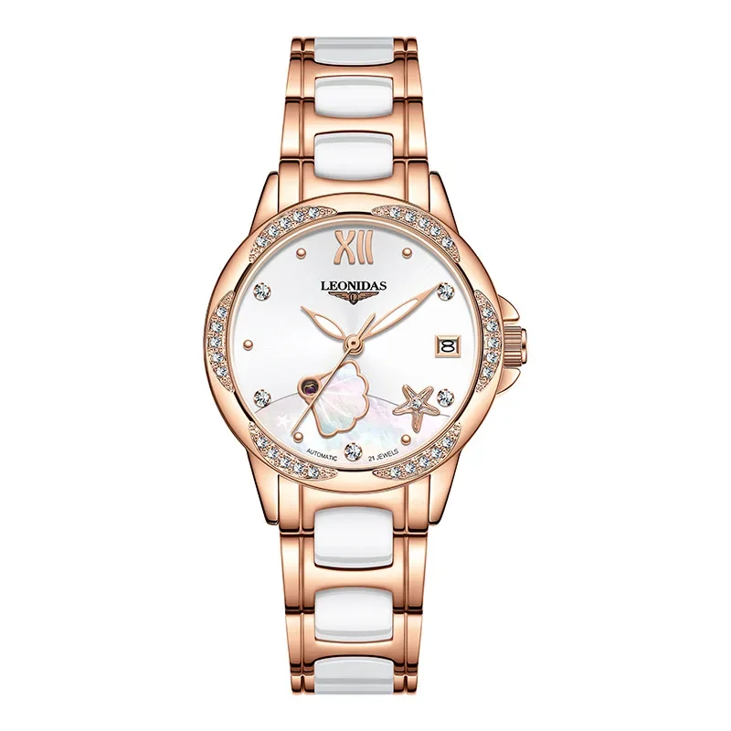 Watch feminine temperament diamond-encrusted womens watch waterproof automatic mechanical watch a generation