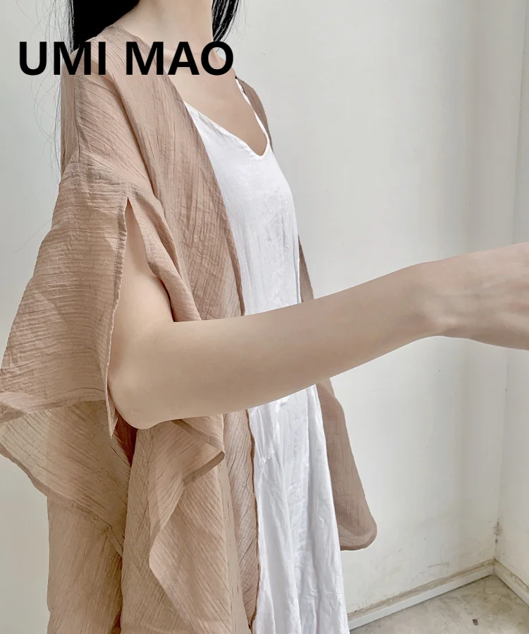 UMI MAO Sun Protection Jacket Femme Chinese Style Coat Spring Summer New Design Clear Cold Wind Flowing Shirt Cardigan Women 