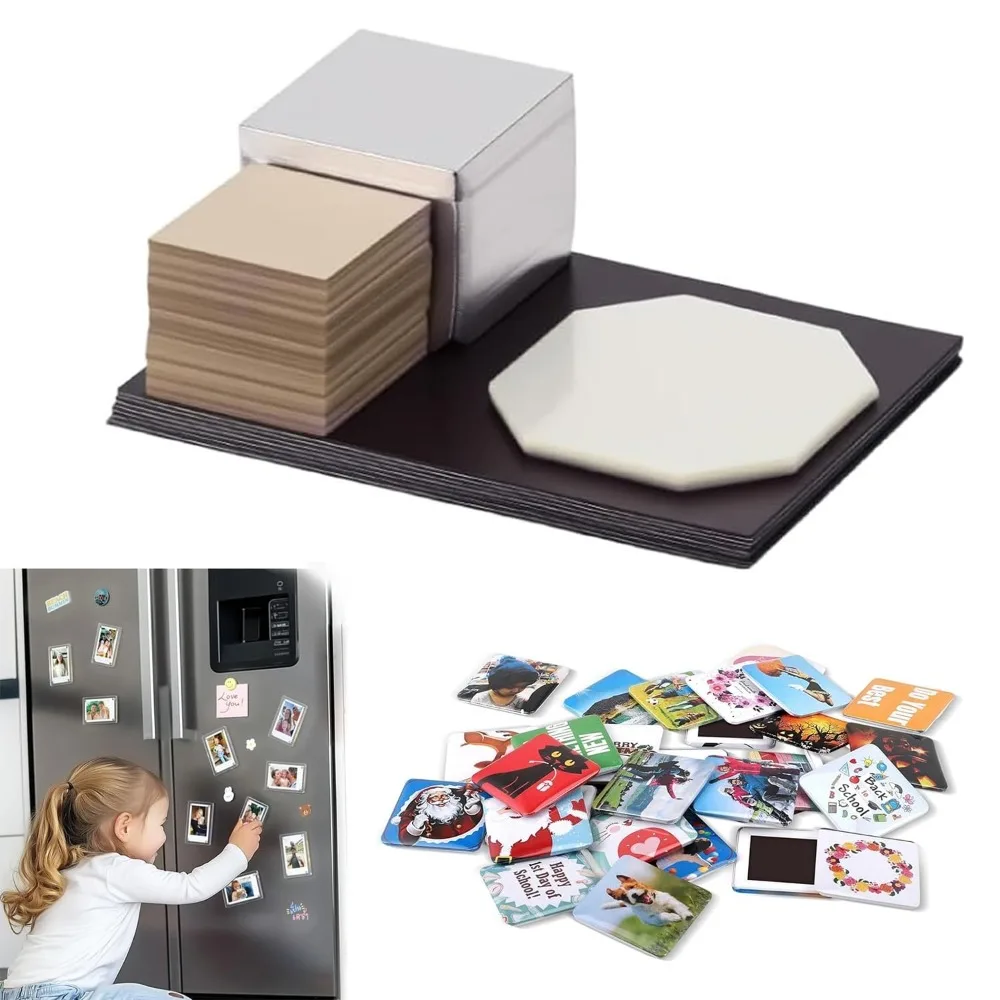 

1000 комплектов прямоугольных магнитов на холодильник 80x53 мм/65x90 мм, акриловый штифт, материал, принадлежности для самостоятельного изготовления домашней машины в комплект не входит