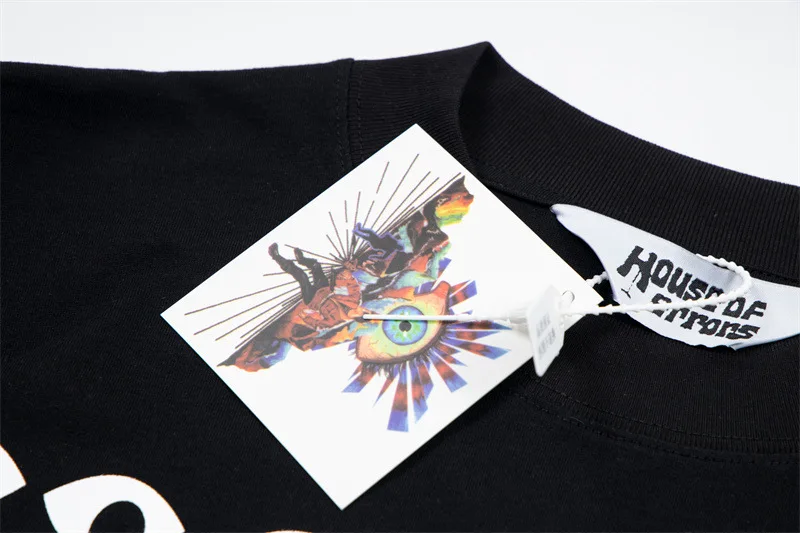 25SS New House of errors eye print loose casual men's and women's 1:1T-shirt