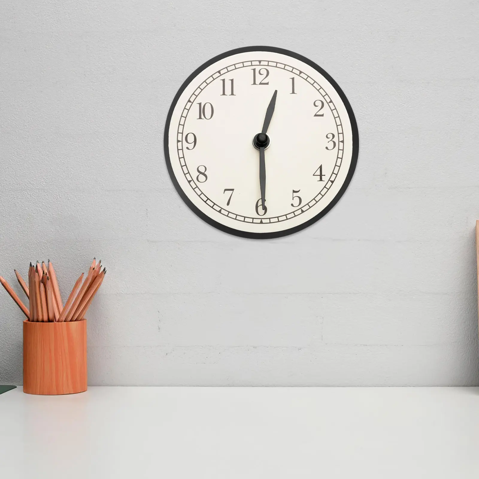 Plastic Clock Edge Frame 12 Inch Wide Wall Clock Border Minimalist Functional Lightweight Quartz Trim Replacement Decorative