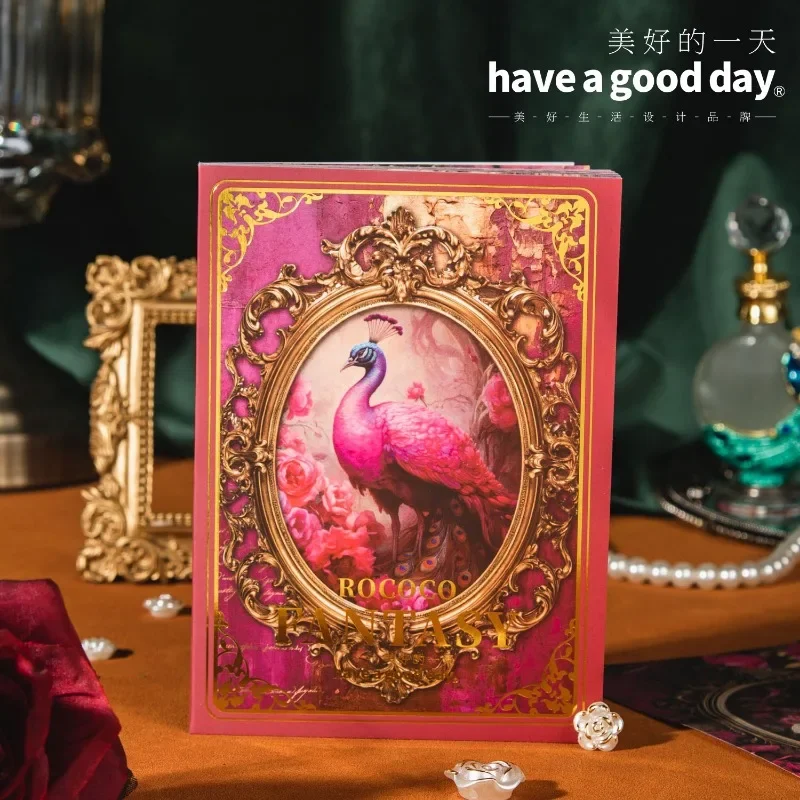 30 Lenzuola Materiale Carta Rococò Pavone Farfalla Luce di Luna Blu Riviste Fiore Rosa Castello Amore Scrittura Scrapbook 177*115MM