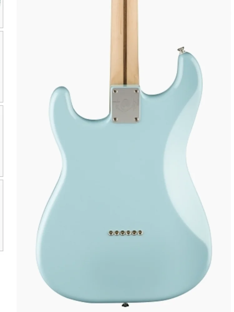 New arrival ！！Daphne  Blue，ST Electric Guitar, Solid Mahogany Body， Roswood Fretboard,