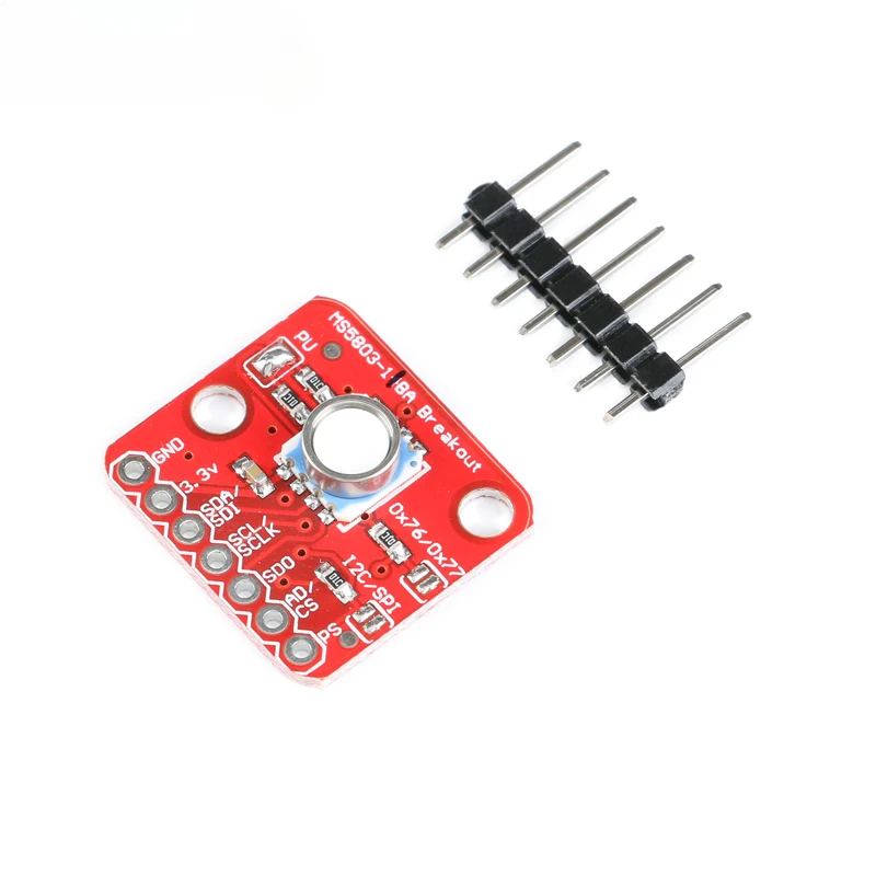 MS5803-01BA High Precision Waterproof Liquid MS5803 Gas Air Pressure Height Temperature Sensor Module I2CIIC SPI