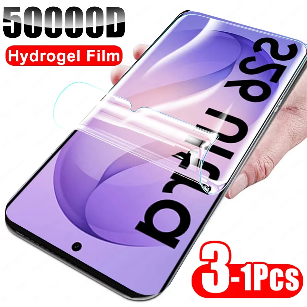 3Pcs Hydrogel Film for Samsung Galaxy S26 S25 Ultra Plus S24 S23 S22 S21 S20 FE S26U S26+ Full Cover Soft TPU Screen Protector