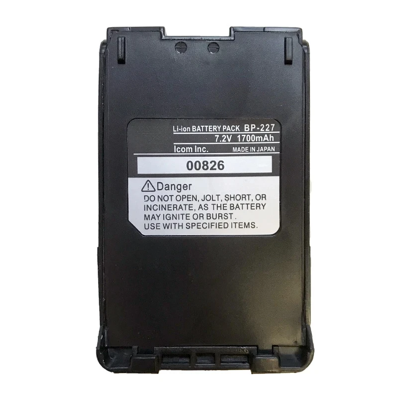 BP-227 Walperforé Talkie Eddie ion batterie 1900mAh Pour ICOM IC-M88 IC-M87 IC-V85 IC-F50 IC-50V IC-51 IC-F60 IC-F51 IC-F61 Radio Bidirectionnelle