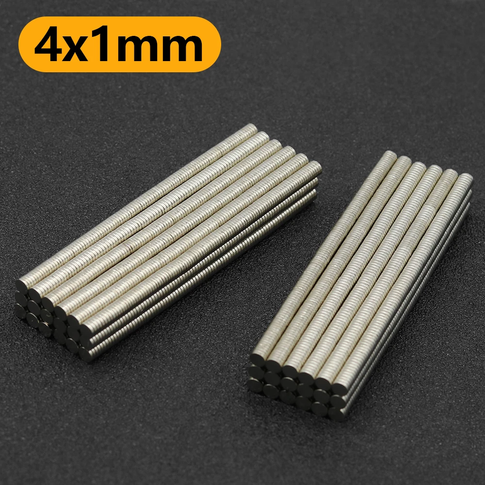 4x1mm N35 NdFeB Round Neodymium Magnet Super Strong Permanent Powerful Magnets Refrigerator DIY Craft Multi‑Purpose Magnetic