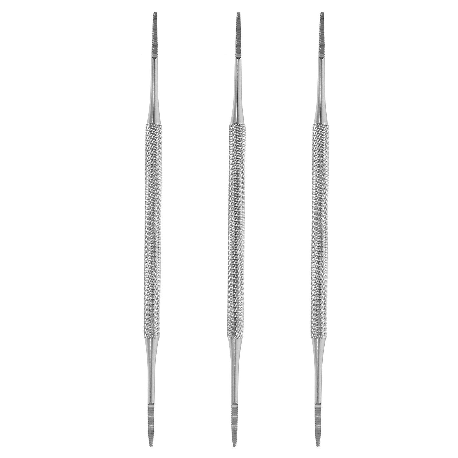 3Pcs Doppelseitige Edelstahl Nagel Werkzeug Pediküre Set Professionelle Eingewachsene Nagel Reiniger Instrument Fuß Pflege Kit