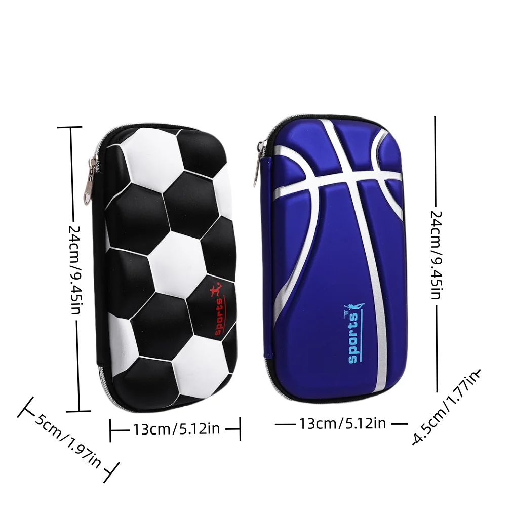 1pc3D large-capacity sports series writing case, 3D pressable, writing case for boys and students, holiday gift for children,