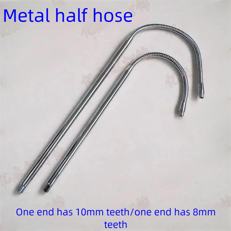 LED Desk Lamp Metal Semi Hose Fixed Pipe Hollow Screw M10 M8 Positioning Tube Connected Lamp Post Lighting Accessories 40cm 50cm