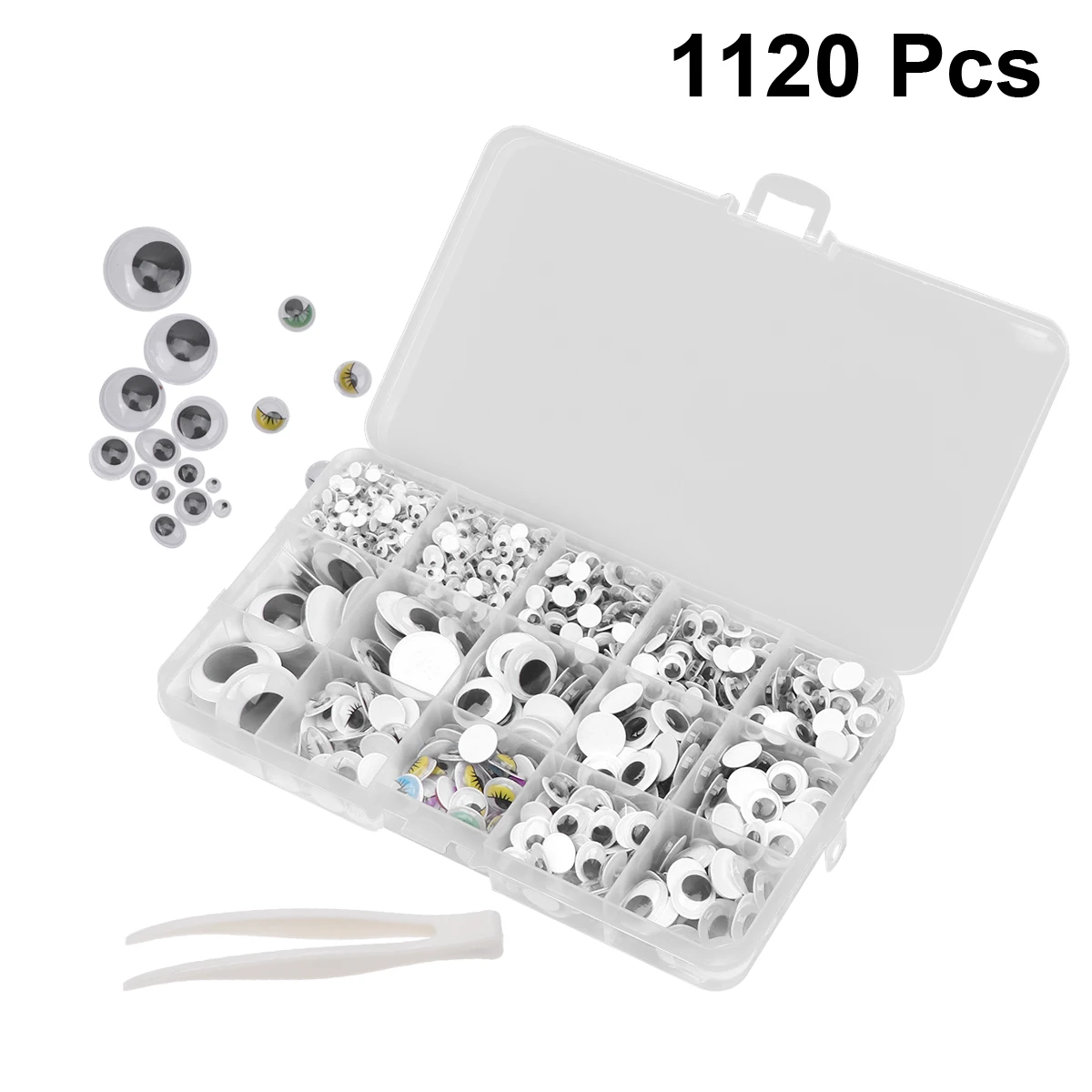 

1120 Pcs Animal Eye Glue Eyeball Sticker DIY Accessories Toy for Children Boxed