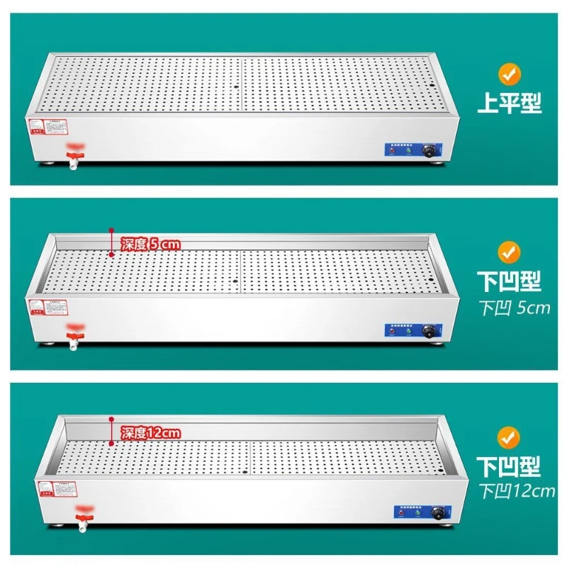 

fast food insulation table Commercial electric heating stainless steel small bowl dishes steamed buns steamed buns sale table