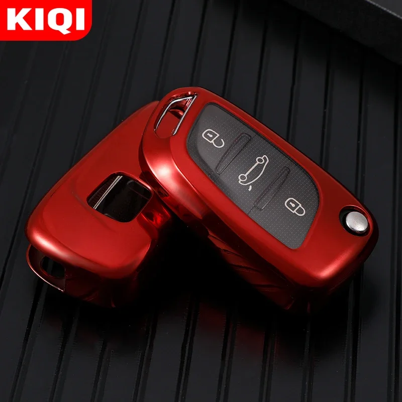 

For Peugeot Citroen C1 C2 C3 C4 C5 DS3 DS4 DS5 DS6 Soft TPU Car Folding Flip Key Case Cover Shell Protector Accessories
