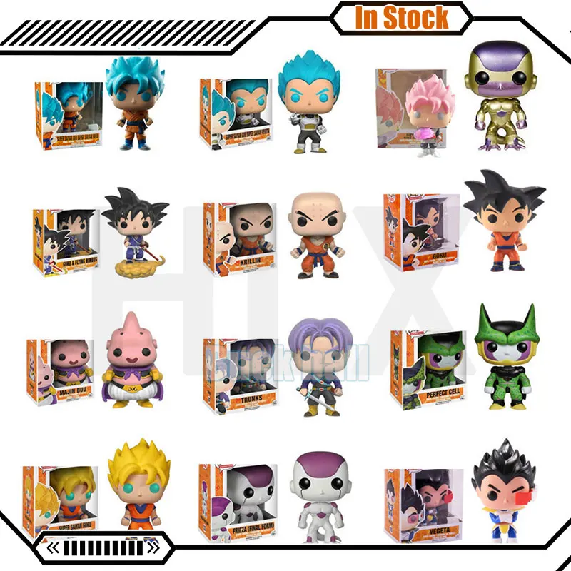 Funko Pop Dragon Ball Аниме Фигурка Сон Гоку Вегета Фигурка Коллекция Dbz Q Версия Piccolo Buu Cell Pop Модели Игрушки Рождественский Подарок