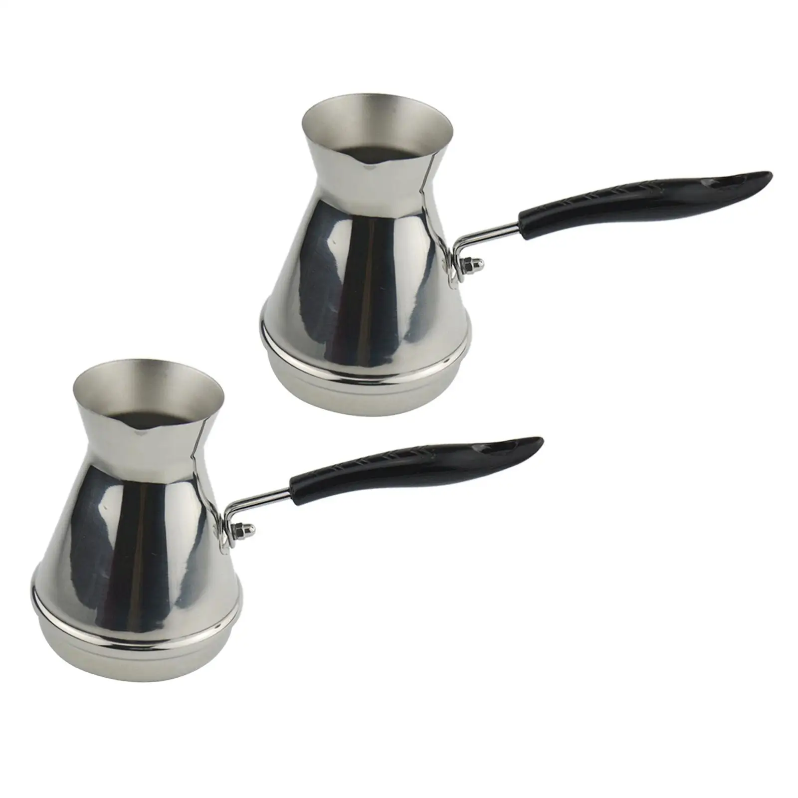 Turkish Coffee Pot Stainless Steel Warmer Moka Espresso Decanter Cezve Jug for Brewing Coffee at Home
