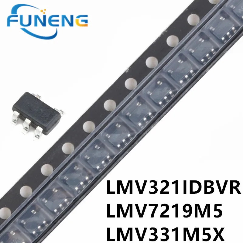 50pcs/lot LMV321IDBVR LMV321 RC1F LMV7219M5X LMV7219 LMV7219M5 C14A LMV331M5X/NOPB C12 LMV331 SOT23-5 In Stock