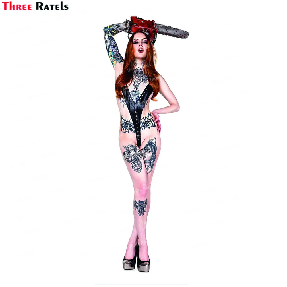 Three Ratels L581 Axe Rider Girl Stickers And Decals Wall Sticker Home Decoration Accessories 3d Wallpaper