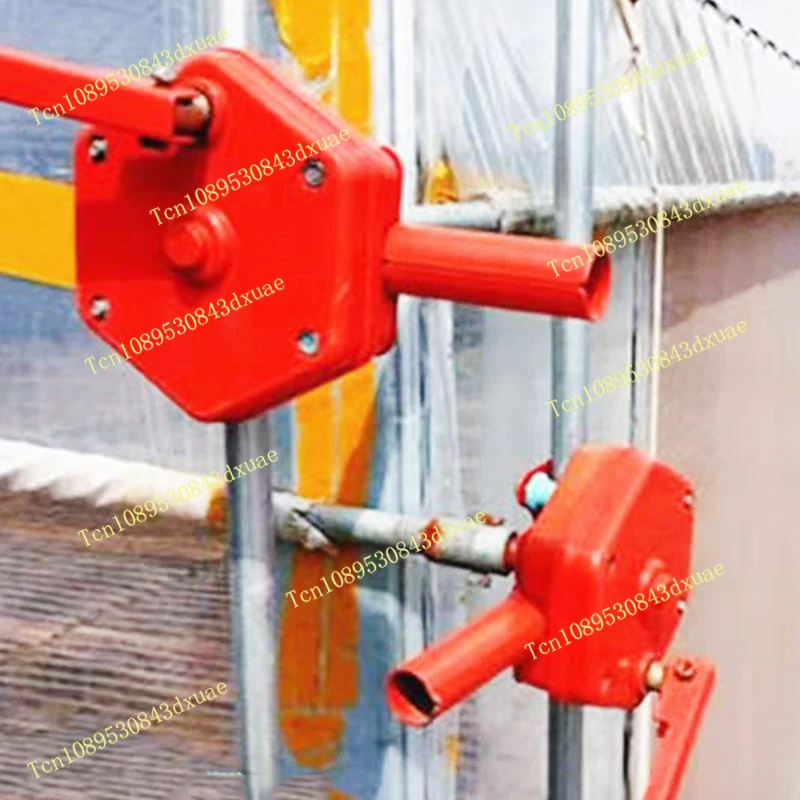 Greenhouse vegetable greenhouse accessories ventilation lifting device side wall film self-locking greenhouse hand winch