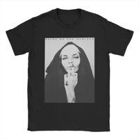 NUN Brings Me the Horizons Men T Shirts  Hipster Tee Shirt Short Sleeve Round Neck T-Shirts Pure Cotton 4XL 5XL Clothing