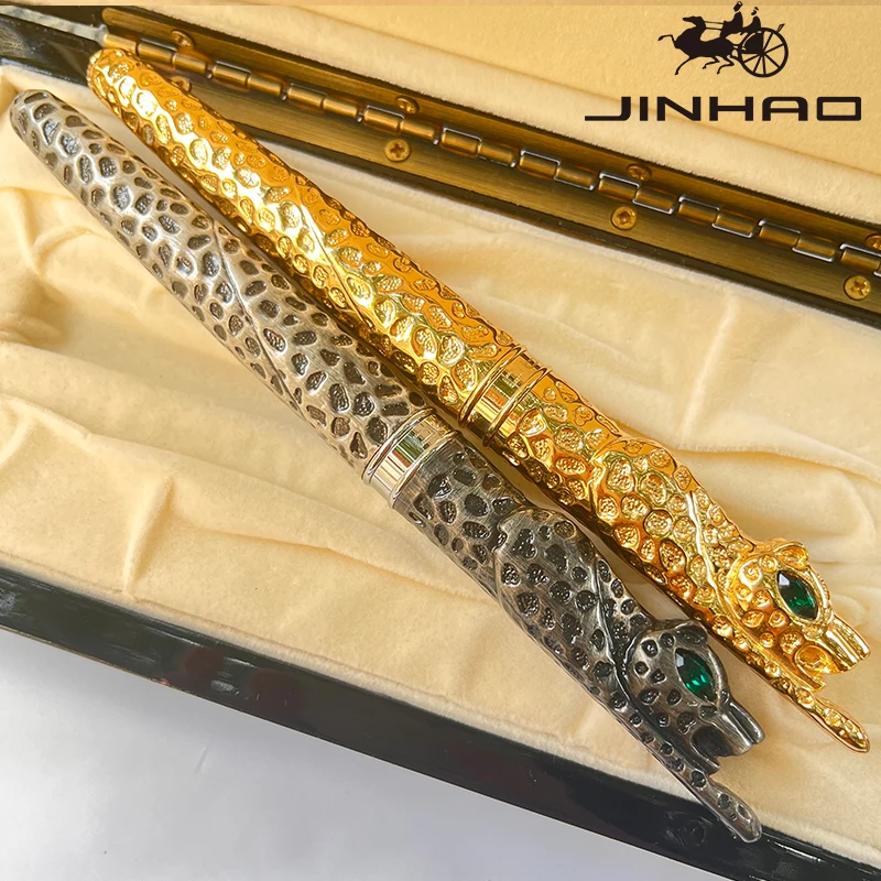 1 PCS JINAO Exquisite Classic Best Office Gift Leopard Design Metal Writing Roller Pen