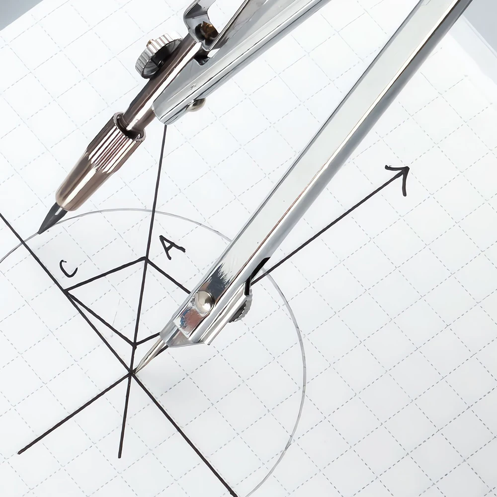 M&G Metal Compass Set Drafting Compass with Replacement Refill for Students Exam Drawing Tools 2 Pcs/4Pcs Set
